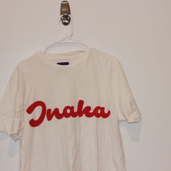 NWOT INAKA white tee women/ men size Medium - Picture 4 of 10